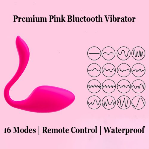 Premium Pink Bluetooth Vibrator - 16 Vibration Modes & Remote Control
